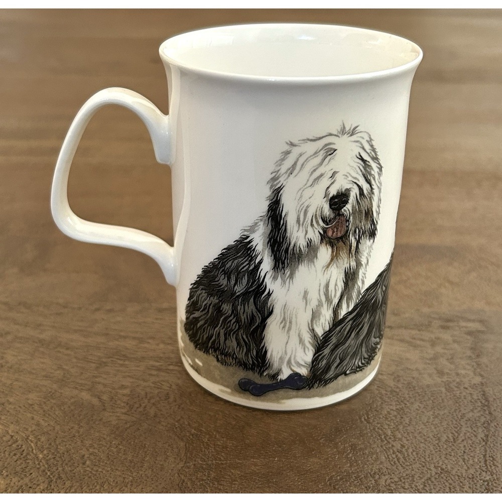 Vintage Roy Kirkham‎ Mug Cup Dog Lovers SHEEPDOG Fine Bone China England 1990